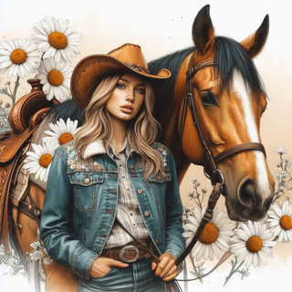 Just A Girl & Her Horse 20oz Tumbler Wrap