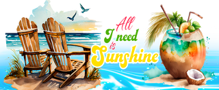 "All I Need Is Sunshine" Mug Wrap
