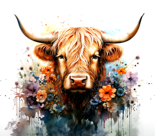 "Sweet Highland Cow" 20oz Tumbler Wrap