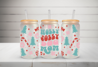 "Holly Jolly Dog Mom" Libby cup