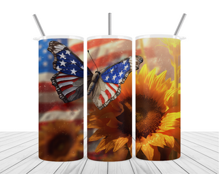 'American Sunflower" 20oz Tumbler Wrap