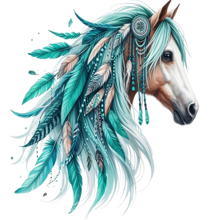 "Turquoise Horse Transfer