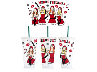Lux Label & Co. MERRY FETCHMAS - LIGHT UP TUMBLER UV WRAP