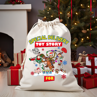 Lux Label & Co. SPECIAL DELIVERY TOY STORY- Santa Sack Size DTF Print