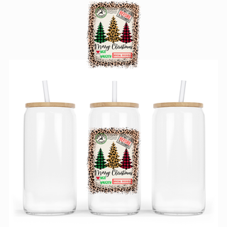 Lux Label & Co. Uv DTF Print Wraps MERRY CHRISTMAS  - INSTOCK Single Decal UV DTF