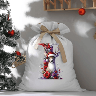 LUXYHUSTLE I DEER SPARKLE LETTERS -  Santa Sack Size DTF Print