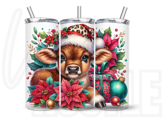 LUXYHUSTLE HIGHLAND COW CHRISTMAS - 20 Oz SUBLIMATION PRIN
