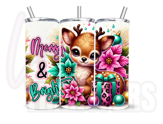 LUXYHUSTLE MERRY AND BRIGHT - 20 Oz SUBLIMATION PRINT