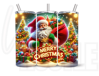 LUXYHUSTLE MERRY CHRISTMAS - 20 Oz SUBLIMATION PRINT