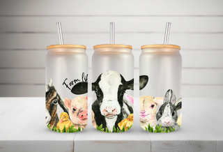 "Farm Life" 16oz Libby Cup