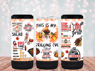 "Grill Masters" 16oz 4-in-1 Bluetooth Speaker Tumbler