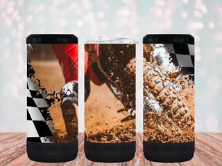 "Dirt Bike Racer" 16oz 4-in-1 Bluetooth Speaker Tumbler